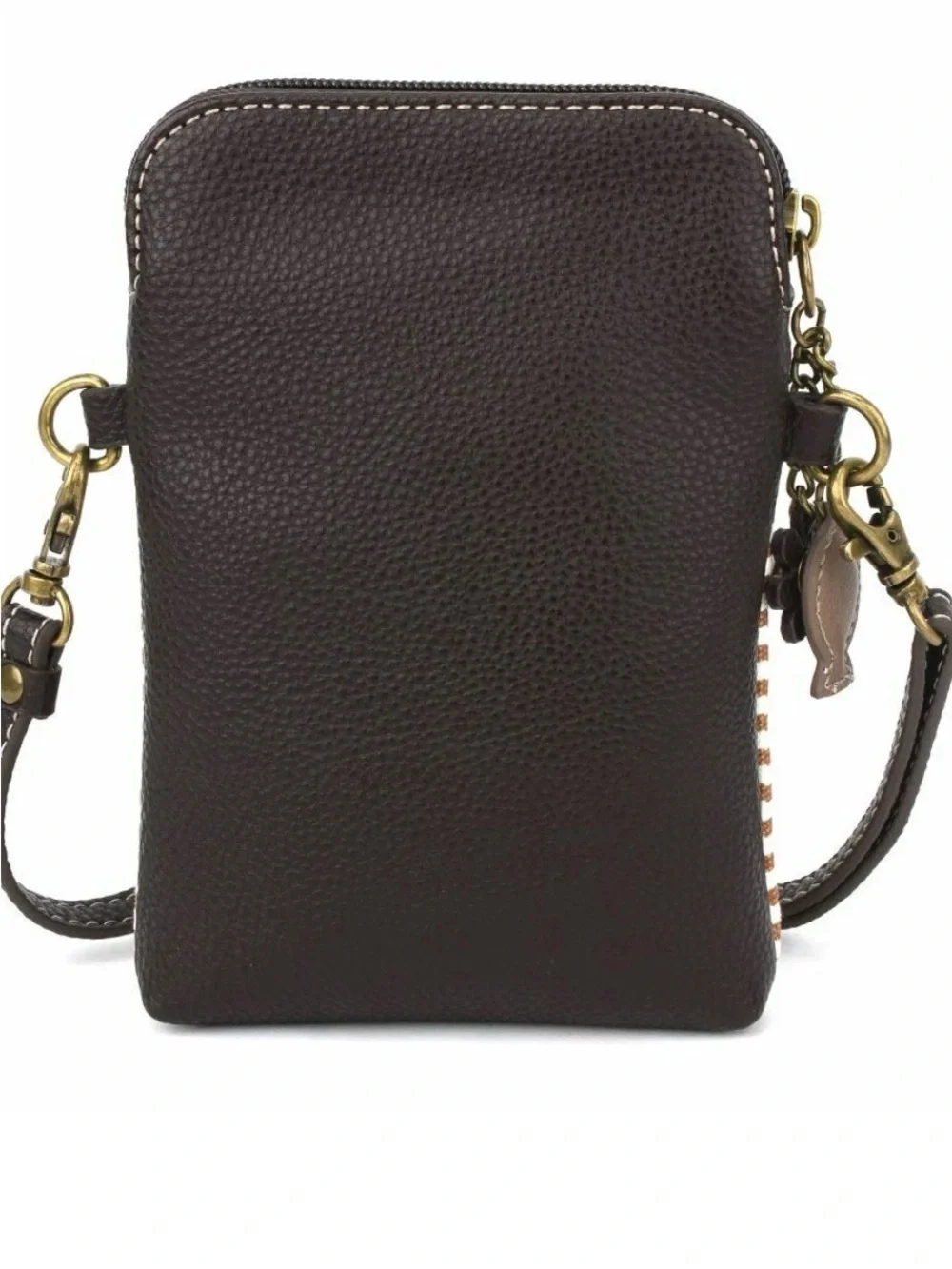 Chala Black Striped Crossbody with Cat Appliqué and Red Ball NWT